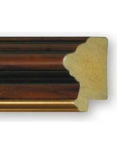 BROWN WITH GOLD LINE